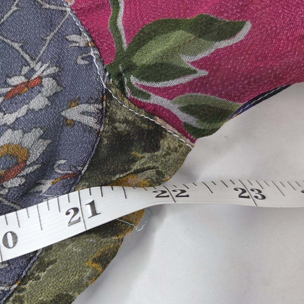 Young Threads Patchwork Multicolor Open Front Car… - image 6